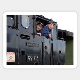 Steam Train Driver Sticker